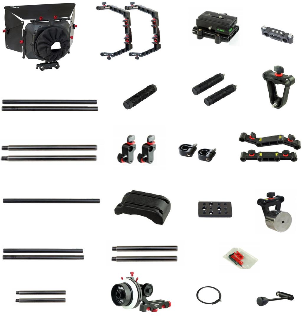 FILMCITY DSLR Camera Cage Shoulder Rig Kit 2 INTRODUCTION The most challenging part in filmmaking is to create smooth, clean and planned shots that give viewers the feeling of floating along with the