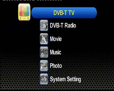 II. Quick Guide for First-time User II.1. DVB-T TV Watching Step 1: Turn on the device 1. Turn on the vehicle s ACC or IGN. (or start the vehicle) 2.