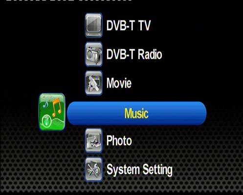 II.5. Music Listening The section below will explain how to quickly play a music file stored on USB device. 1. After selecting music playback mode on the home screen, file browser screen will appear.