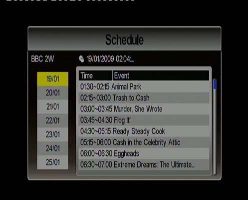 The Channel List will appear on screen. NOTE: you can also press [EPG] button on remote controller to enter Channel List while enjoying DVB-T TV/Radio. 2.