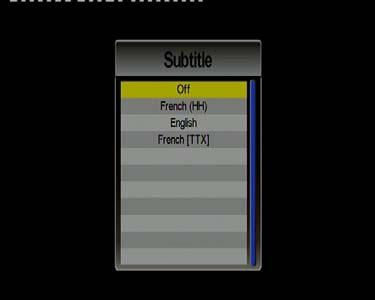III.1.7 Subtitle To activate or deactivate the subtitle function. 1. Browse the TV menu screen using [CH ]/[CH ] buttons to highlight the Subtitle option. Press [OK] button to enter the Subtitle menu.