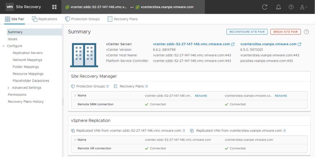 Features and Benefits of VMware Site Recovery Provides familiar features and functionality with enhanced workflows to reduce time to protection and risk An easy to use disaster recovery/secondary
