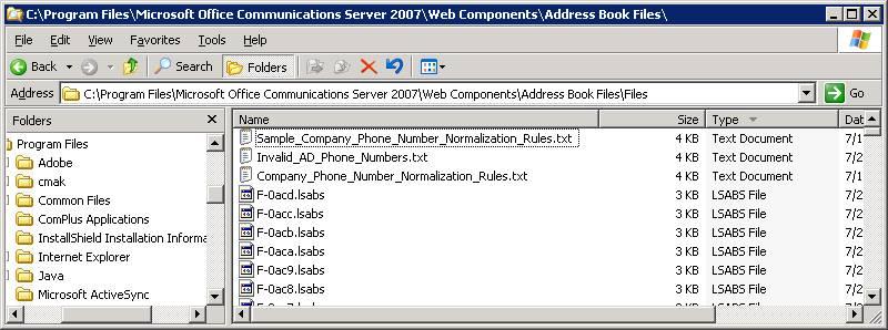 2-8 Microsoft OCS Configuration Address Book Server Setting To edit the normalization rules for the OCS address book server, follow the steps below.