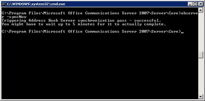 2-10 Microsoft OCS Configuration Figure 2-13 Update the Address Book File V When this operation is completed, an address book file is created in the directory listed below.