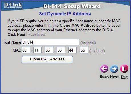 The Setup Wizard (continued) A this point, the setup wizard will try to auto-detect your Internet connection type.