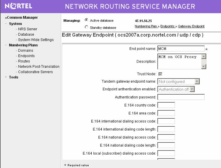294 Appendix B Configuration Examples Figure 132 MCM endpoints 2 From the Routing Entries tab, confirm that the settings