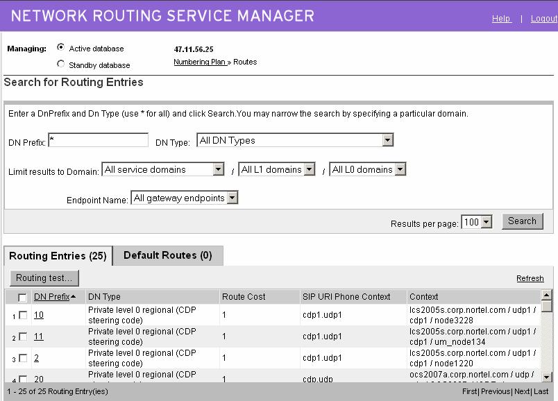 Enterprise Edition 295 Figure 133 Routing Entries for Endpoints End Normalizing Phone Numbers When normalizing phone numbers, the Telephone Number field can be different from what is configured in