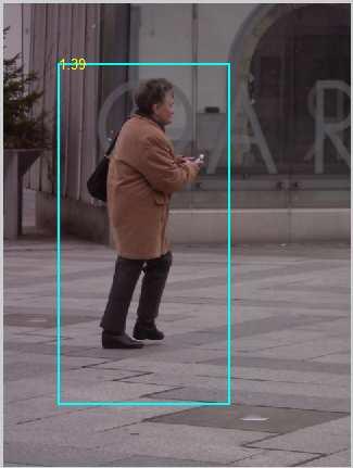 Fig.5 Pedestrian detected output obtained for set of input images from INRIA dataset. V.
