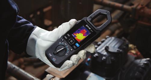 Confirm your findings with the clamp meters wide range of functions plus temperature readings.