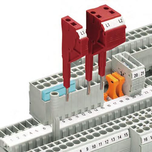 accommodate isolated through-type connectors, isolating plugs, component connectors and