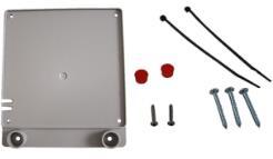 Kit includes adapter plate, remote mount screws, mounting screws, cable ties and tamper seals.
