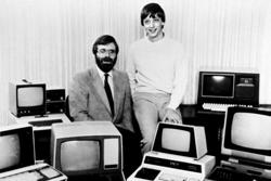 1975 Gates wrote BASIC compiler for personal computer would grow into software giant, Gates richest in world http://evan.quuxuum.org/bgnw.