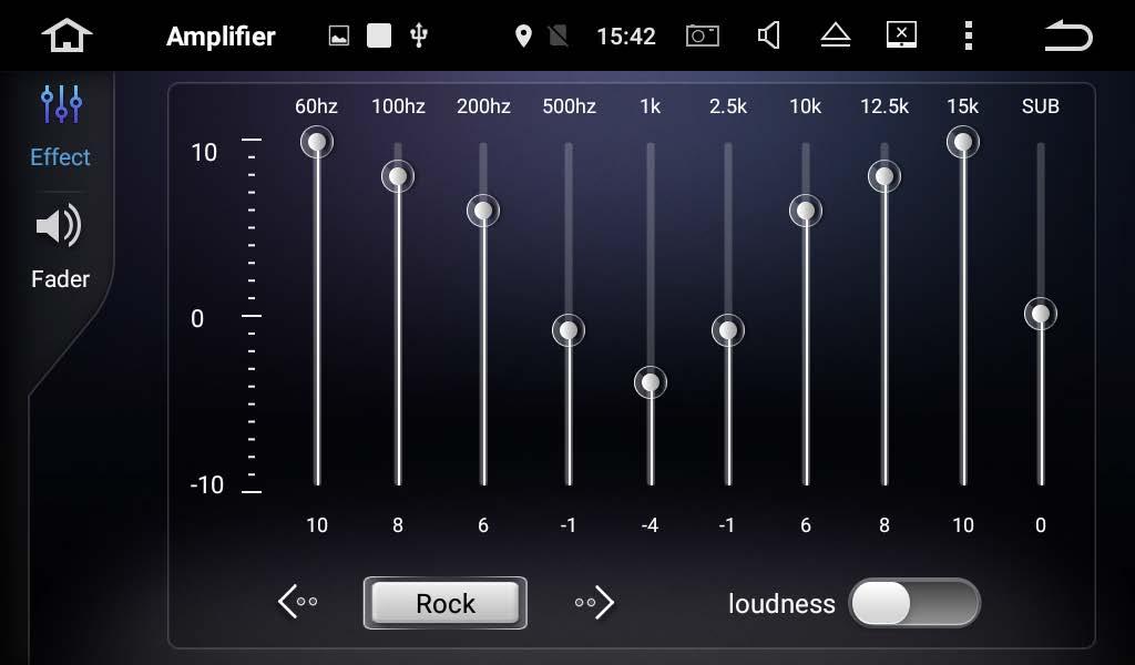 2 Fader/balance adjustment You can select a listening position that you