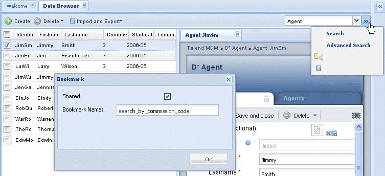 How to save and reuse the search criteria The number of the records displayed in the page depends on what you have already defined in the Lines/page box in a previous search.