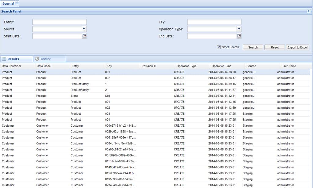 Viewing log files for all data records 4.1.