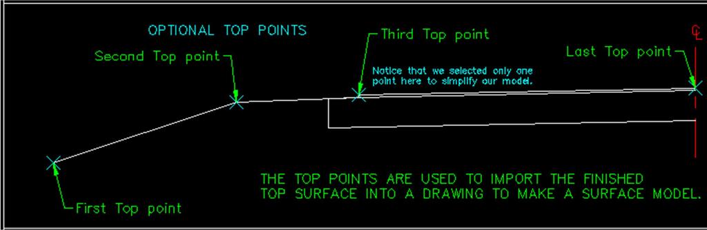 Now you will be asked if you want to define a TOP surface.