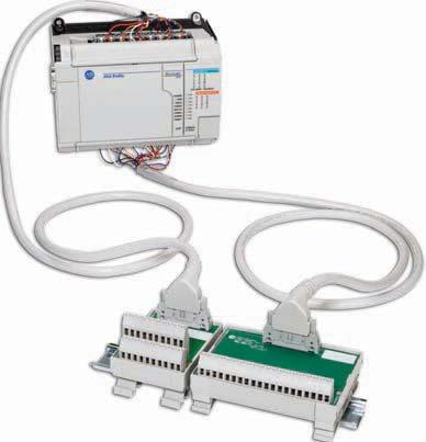With an Allen-Bradley Bulletin 1492 wiring systems solution you simply mount the interface module (IFM) onto