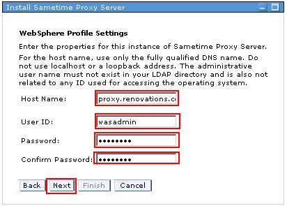 Enter the full qualified host name of your proxy server. In this example we use proxy.renovations.com.