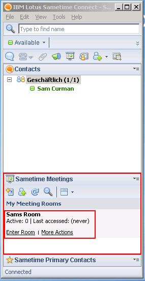 Open the Sametime Meetings Plugin.