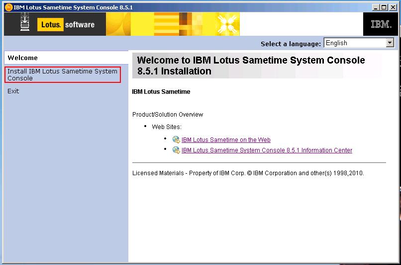The Sametime 8.5.1 Launchpad opens.