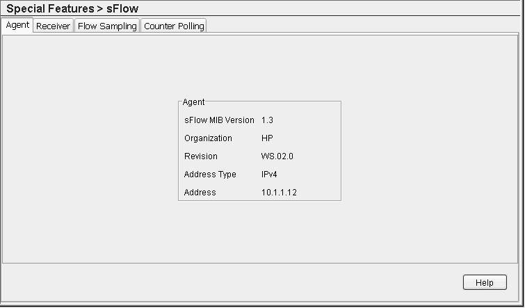 Configuring sflow Using the Web Browser Interface The Wireless Edge Services xl Module s sflow agent is enabled by default.