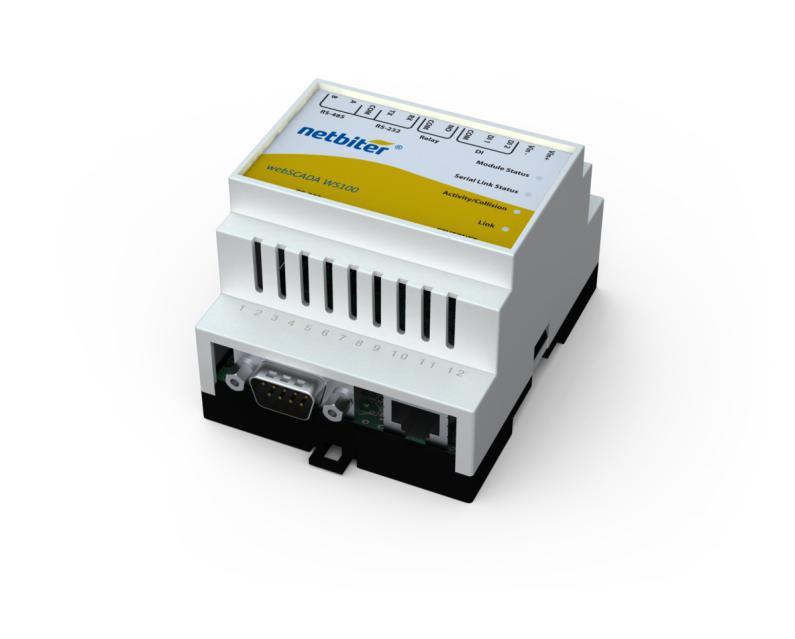 A Specifications webscada WS100 Ethernet connection 10Base-T or 100Base-TX (IEEE 802.3) RJ45 B connector Serial interface RS-232 with full modem control (RTS,CTS,DCD,DTR,DSR,RI) 300-115.