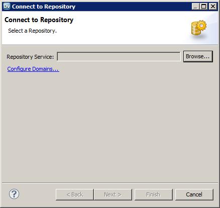 Adding the Domain and Repository If you installed Informatica services and the Informatica client separately, add the domain and Model repository to the Developer tool.