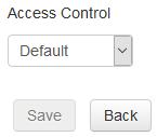 User can selects "Default" or "Internal only".