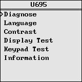 2. Diagnose of OBD II agreement In the main interface menu, select diagnose to do the OBD II diagnosis. When selecting the OBD II, it can diagnose the vehicle with OBD II agreement.