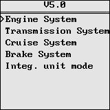 the SUBARU models. The menu is only for vehicle models which are equipped with OBD II interface.