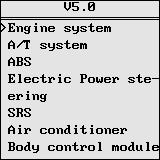 SUZUKI models. The menu is only for vehicle models which are equipped with OBD II interface.