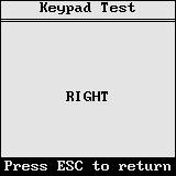After entering the testing interface, press every key to see if the key is displayed on