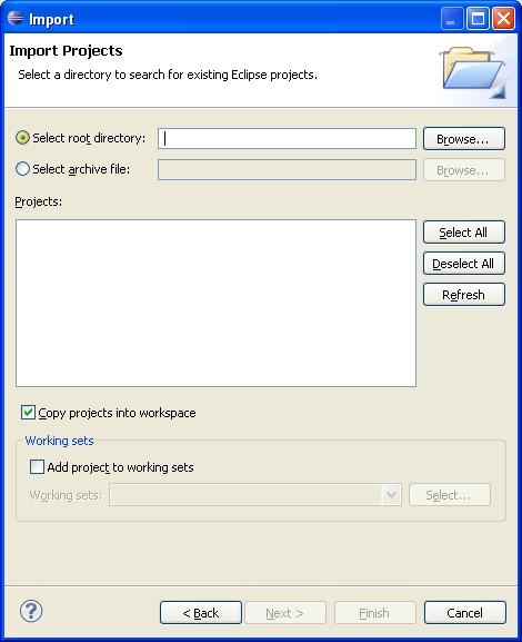 Getting started with Eclipse Figure 2-6 Linked project Disabling the use of linked resources You can disable the use of linked resources by changing the General Workspace Linked Resources settings in