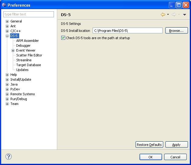 Getting started with Eclipse 2.17 Preferences dialog box Workbench settings can be customized using the Preferences dialog box. You can access this dialog box by selecting Preferences.
