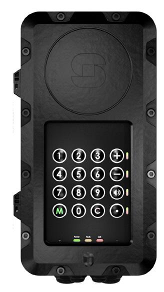Visible status indicators on front panel 1008123010 TFIX-1 Ex IP intercom for potentially explosive atmospheres Directive 94/9/EC Ethernet compatible 2-wire interface DIP functionality for use with