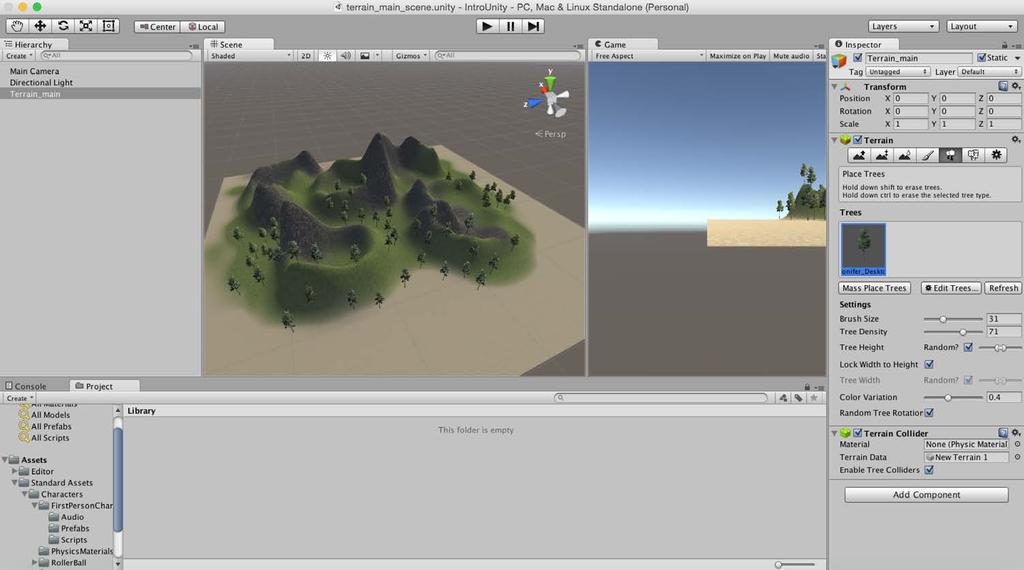 Terrain Unity s Terrain editor islands topographical landscapes Mountains And