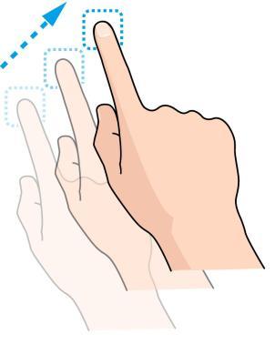 Drag To drag, press and hold your finger with some pressure before you start to move your finger.