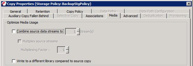 Click OK to create the copy storage policy. The Auxiliary Copy Schedule window appears, prompting you to schedule when to run the copy storage policy.