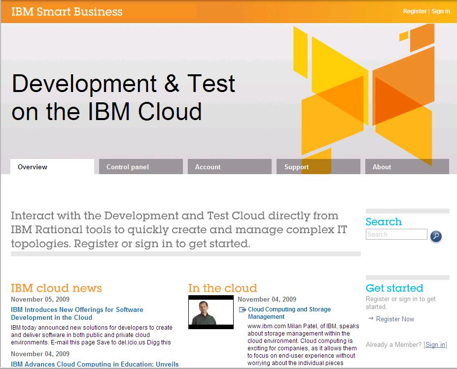 IBM Smart Business Development and Test on the IBM Cloud provides you with an enterprise-class cloud environment for SOA applications Development, Testing and Production Our solution provides the
