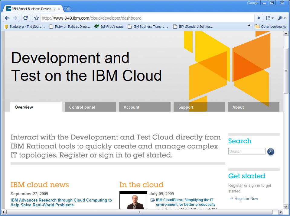 Smart Business Development & Test on the IBM Cloud IBM s Public Cloud GA on May 25