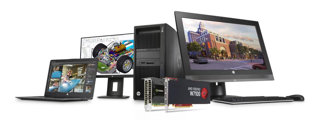 Professional graphics solutions for HP Z Workstations HP is proud to exclusively offer professional graphics choices on all of our HP Workstations from the HP ZBook 15u G3 and G4 to the HP Z840.