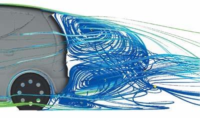 Figure 1 - Car aerodynamics Figure 2 - Car internal comfort simulation A second important field is civil engineering.