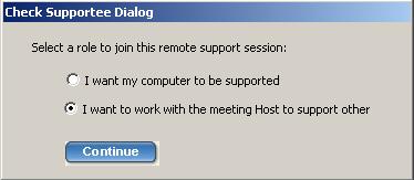 5.3. Providing Multi-Tier Support To join a meeting as a joint-supporter, you need a user account in the MXmeeting system and follow the steps below. 1.