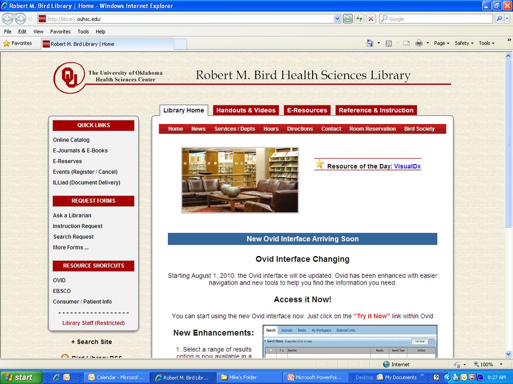 Library Home Page: http://library.ouhsc.