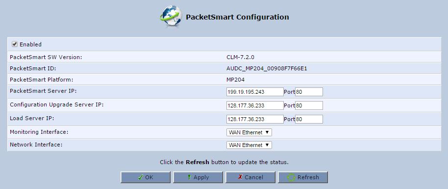 PacketSmart Monitoring Figure 4-2: PacketSmart