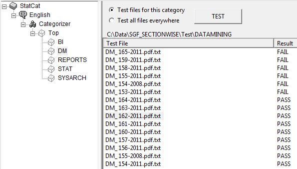 Select any of these section categories and click on Data tab.