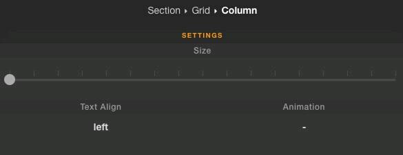All Column settings on backend Setting Width: You can adjust width for columns, grid's width will being equally divided for columns