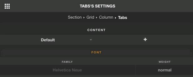 This element displays many tabs at a time, it have a line for title, when you click there, content will be show, in content you can insert every elements.