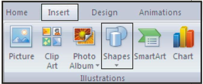 Chapter 04, Shapes WORKING WITH SHAPES Introduction When you want to add objects to your presentations, you can use Microsoft Office PowerPoint 2007 as a drawing package.