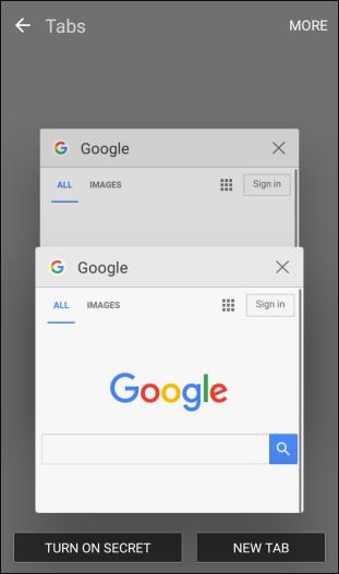 Open New Browser Tabs Use tabbed browsing to switch between websites quickly and easily. 1. From home, tap Apps > Samsung > Internet. The browser opens. 2. Tap Tabs. The tabs window opens.
